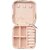 Thriftkart Pu Leather Small Jewelry Box Travel Portable Jewelry Case For Ring Pendant Earring Necklace Bracelet Organizer Storage Holder Boxes (Pink)