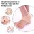 Thriftkart Silicone Half Legth Heel Pad Socks For Heel Swelling Pain Relief Dry Hard Cracked Heels Repair Foot Care Ankle Support (Beige)