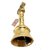 Spherulemuster Brass Nandi Face Bell/ Ghanti for Pooja Worship | Puja Ghanti Bell for Home Pooja (Gold)