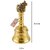 Spherulemuster Brass Nandi Face Bell/ Ghanti for Pooja Worship | Puja Ghanti Bell for Home Pooja (Gold)