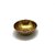 Spherulemuster Brass Akhand Jyoti Diya Om Swastic Stand with Cover Oil Lamp for Temple Home & Office Decor with Tika Katori (14cm Golden)