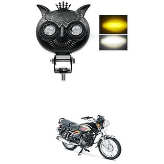                       Lovmoto Universal For Car And Bike Owl King Led Motorcycle Driving Fog Lights 38W Full Metal Led Fog Spot Light White Yellow Dual Color Mini Driving Lights (1Pc) Comfortable With Ma-X 4R                                              