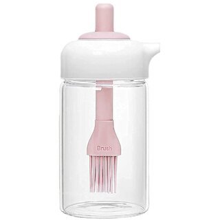 PRIME PICK Oil Dispenser, 2 in 1 Wide Container with Silicone Brush Baster, Glass Condiment Air Fryer Basting 250 ML