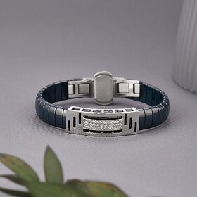 Crystal Silver Black Bracelet