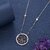 White and Rose Floral Pendant Necklace