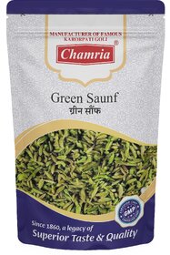 Chamria Green Saunf Mouth Freshener 120 Gm Pouch (Pack of 2)