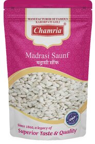 Chamria Madrasi Saunf Mouth Freshener 120 Gm Pouch (Pack of 2)