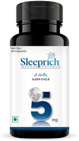 Enrrich One Sleeprich Nutraceuticals  Melatonin Capsules (Pack of1) 5mg