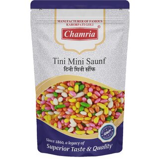 Chamria Tini Mini Saunf Mouth Freshener 120 Gm Pouch (Pack of 2)