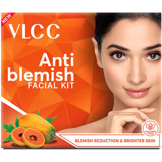                       VLCC Anti Blemish Facial Kit - Blemish Reduction  Brighter Skin - 60 g                                              