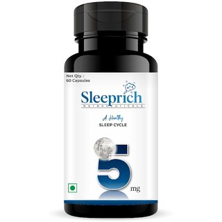 Enrrich One Sleeprich Nutraceuticals  Melatonin Capsules (Pack of1) 5mg