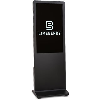                       LIMEBERRY 140 cm (55 inch) Digital L Signage Standee Full Glass I Shape 4K Ultra HD Resolution Screens Led Display (LB55                                              