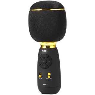                       M805 (Karaoke MIC with Speaker) Rechargeable FM Radio Voice Changer Microphone (Black)                                              