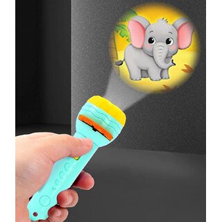                       WudCraft Projector Torch with 6 Slids, 24 Patterns  Learning and Educational Toy for Kids                                              