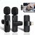 K9 Wireless Microphone Digital Mini Portable Recording Clip Mic with Receiver for All Lighting Mobile Phones Camera Laptop for Vlogging YouTube Online Class, Zoom Call (K9 Microphone)