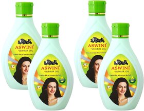 Aswini Hair Fall & Dandruff Hair Oil - 90ml (Pack Of 4)