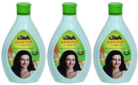 Aswini Controls Hair Fall Dandruff Hair Oil - Pack Of 3 (90ml)