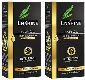 Enshine Light & Non-Sticky Medicated Hair Oil - 100ml (Pack Of 2)