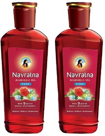 Navratna Cool Hair Oil - Pack Of 2 (500ml)