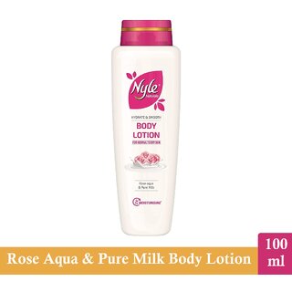                       Nyle Rose Aque  Pure Milk Body Lotion For Hydrate  Smooth - 100ml                                              