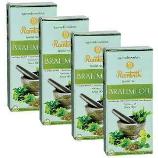                      Ramtirth Brahmi Hair Oil - 100ml (Pack Of 4)                                              