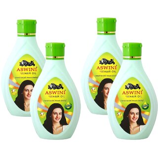 Aswini Hair Fall & Dandruff Hair Oil - 90ml (Pack Of 4)
