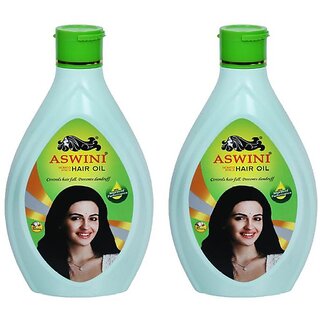                       Aswini Controls Hair Fall Dandruff Hair Oil - Pack Of 2 (90ml)                                              