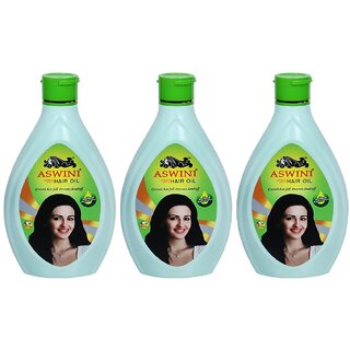                       Aswini Controls Hair Fall Dandruff Hair Oil - Pack Of 3 (90ml)                                              