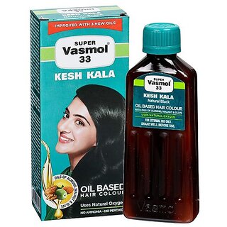                       Super Vasmol 33 Kesh Kala Oil Based Hair Color - 100ml                                              
