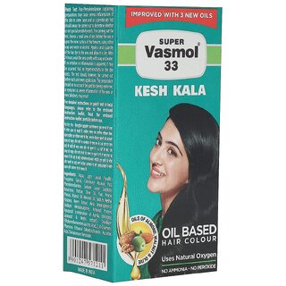                       Super Vasmol 33 Kesh Kala Hair Color Oil (100ml)                                              