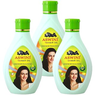 Aswini Controls Hair Fall Dandruff Hair Oil - Pack Of 3 (360ml) Aswini Controls Hair Fall Dandruff Hair Oil - Pack Of 3 (360ml)