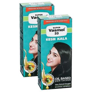                       Super Vasmol Kesh Kala Hair Color Oil - Pack Of 2 (100ml)                                              
