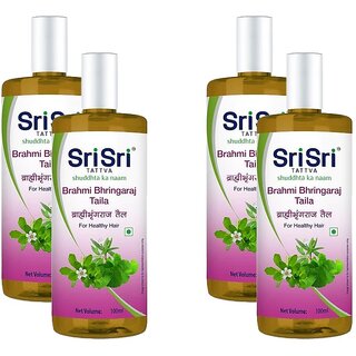 Sri Sri Brahmi Bhringaraj Taila For Hair Oil - 100ml (Pack Of 4)