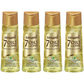Emami 7 Oils in One Non Sticky Hair Oil - 100ml (Pack Of 4) Emami 7 Oils in One Non Sticky Hair Oil - 100ml (Pack Of 4)