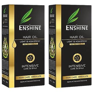 Enshine Light & Non-Sticky Medicated Hair Oil - 100ml (Pack Of 2)