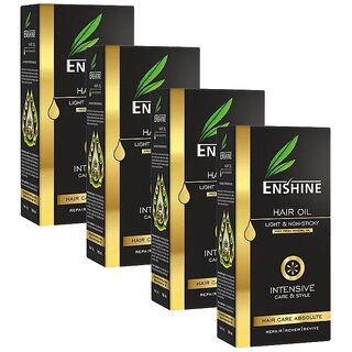 Enshine Light & Non-Sticky Medicated Hair Oil - 100ml (Pack Of 4)