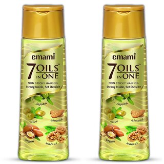                      Emami 7 Oils In One Damage Control Hair Oil - Pack Of 2 (100ml)                                              
