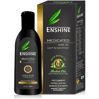                       Enshine Ayurved Hair Oil For Hair Growth, Dandruff Free And Strong Hair (100ml)                                              