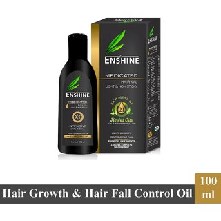 Light & Non-Sticky Medicated Enshine Hair Oil - 100ml