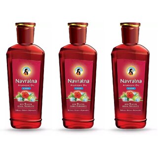                       Navratna Cool Hair Oil - Pack Of 3 (200ml)                                              