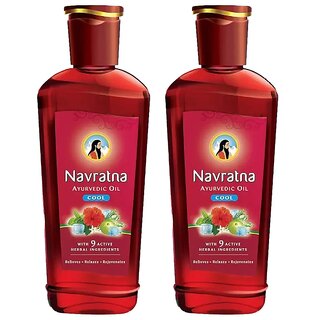 Navratna Cool Hair Oil - Pack Of 2 (500ml)