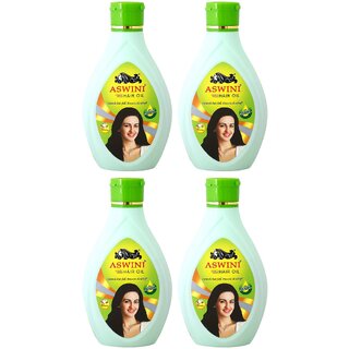                       Aswini Hair Fall & Dandruff Hair Oil - 180ml (Pack Of 4)                                              
