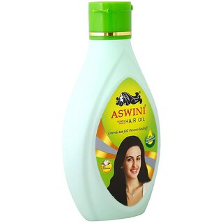 Aswini Controls Hair Fall & Prevents Dandruff Hair Oil - 180ml Aswini Controls Hair Fall & Prevents Dandruff Hair Oil - 180ml
