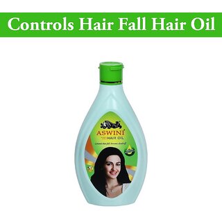 Controls Hair Fall & Prevents Dandruff Aswini Hair Oil - 180ml Controls Hair Fall & Prevents Dandruff Aswini Hair Oil - 180ml