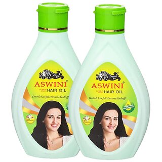                       Aswini Controls Hair Fall Dandruff Hair Oil - Pack Of 2 (180ml)                                              