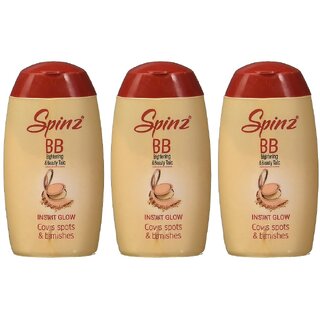 Spinz BB Instant Brightness Face Talc Powder - 25g (Pack Of 3) Spinz BB Instant Brightness Face Talc Powder - 25g (Pack Of 3)