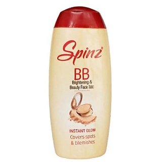                       Spinz BB Brightening & Beauty Instant Brightness Face Talc - 25g                                              