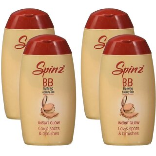 Spinz BB Brightening & Beauty Face Talc - Pack Of 4 (25g) Spinz BB Brightening & Beauty Face Talc - Pack Of 4 (25g)