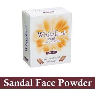 White Tone Sandal Face Powder With Soft & Smooth Formula - 50g White Tone Sandal Face Powder With Soft & Smooth Formula - 50g