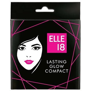                       Elle 18 Lasting Glow Compact, Shell - 9g                                              
